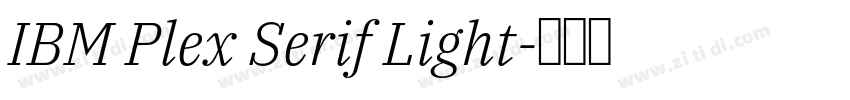 IBM Plex Serif Light字体转换